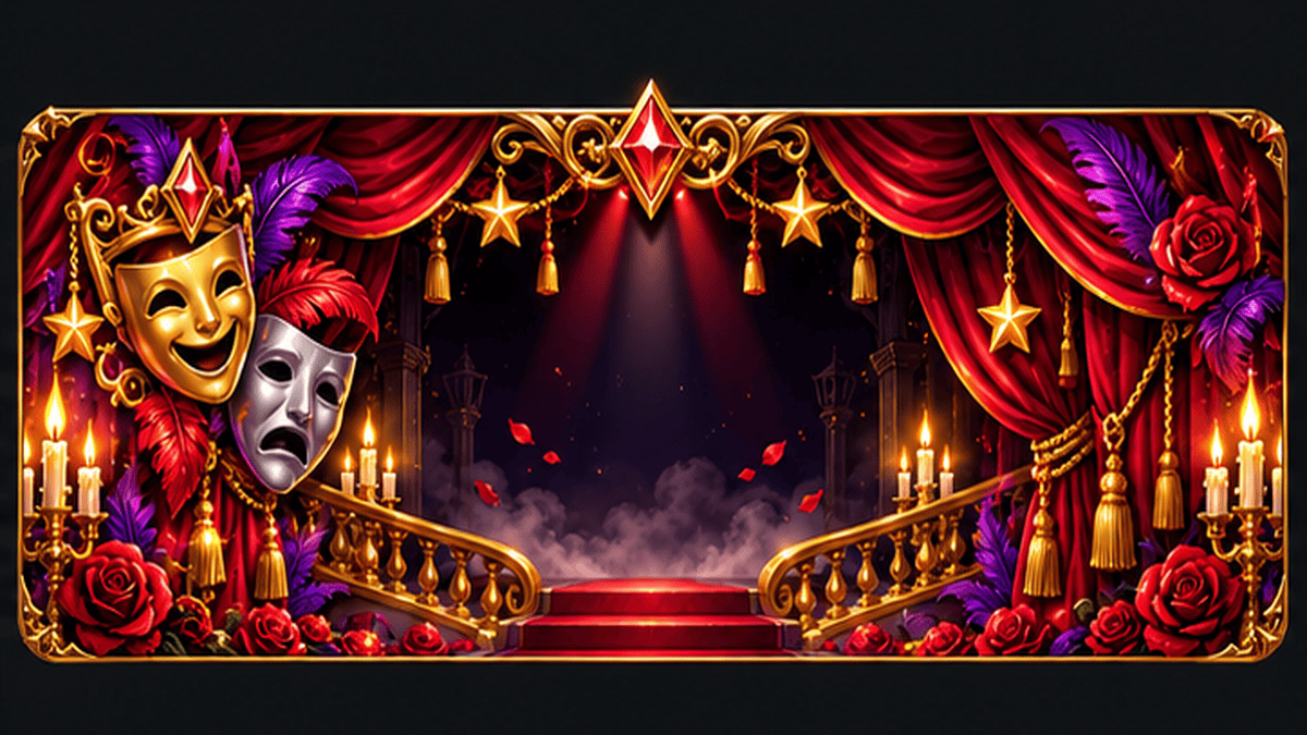 Midnight Curtain Theatre full profile background
