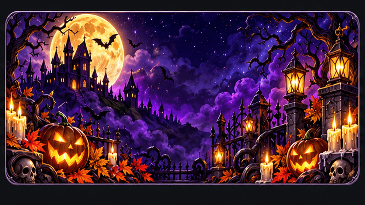 Haunted Lantern Path full profile background