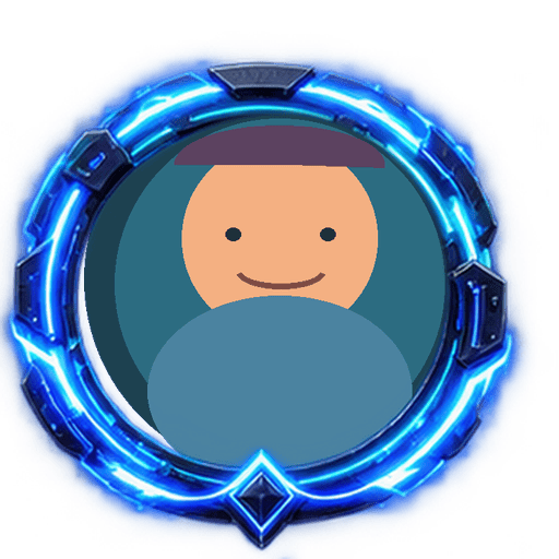 Electric Sapphire Deluxe avatar frame shown on a sample avatar