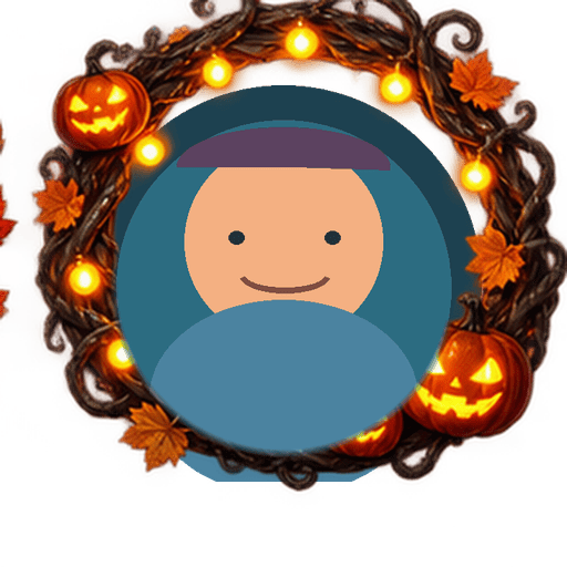Pumpkin Night avatar frame shown on a sample avatar