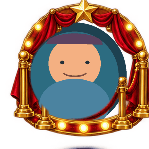 Red Curtain Stage avatar frame shown on a sample avatar