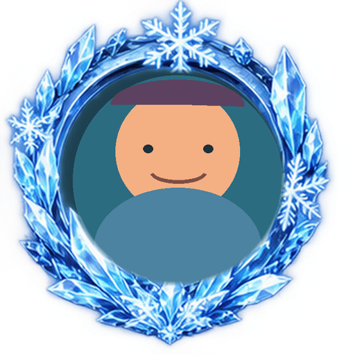 Frozen Snowflake avatar frame shown on a sample avatar