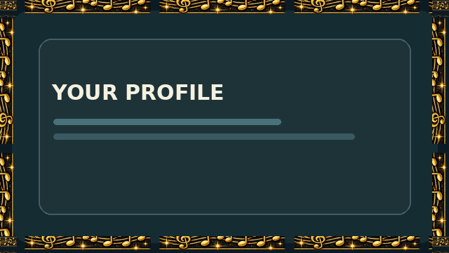 Antique Gold Trim border displayed on a sample profile panel