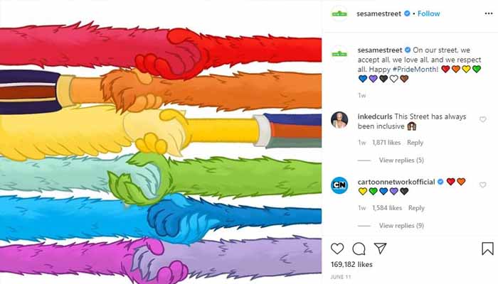 sesame street pride tweet